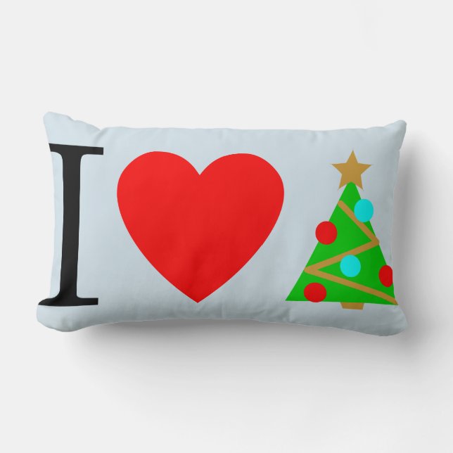 Ich höre Weihnachts-Kissen Lendenkissen (Vorderseite)