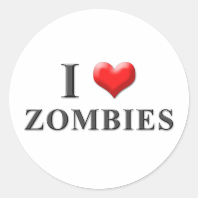 Ich höre Zombies Stickers 001 (Vorderseite)