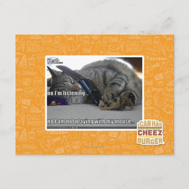 Ich höre zu postkarte (Vorderseite)