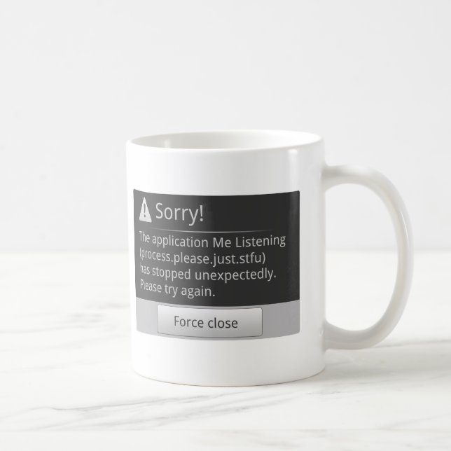 Ich hörender Android Kaffeetasse (Rechts)
