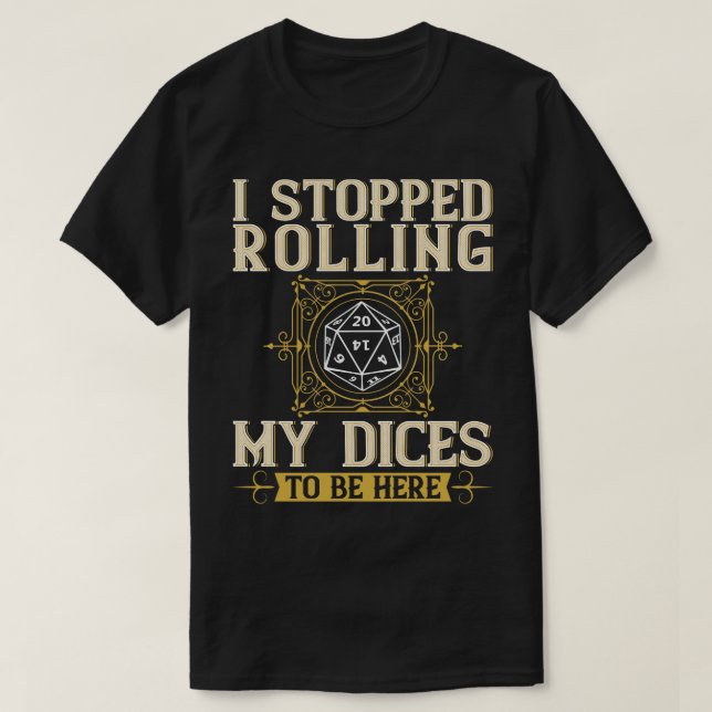 Ich hörte auf, mich zu stürzen, um hier zu sein, e T-Shirt (Design vorne)