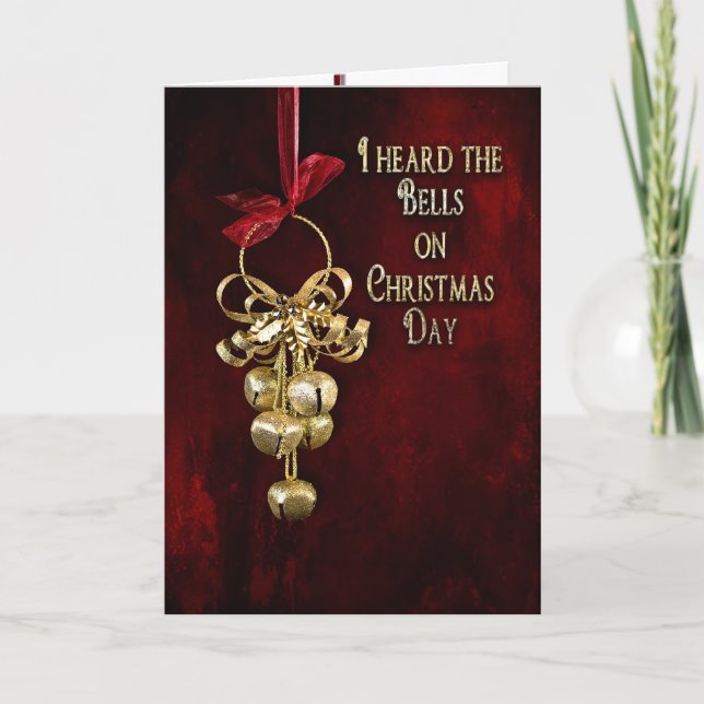 Ich hörte die Glocken Feiertagskarte (Vorderseite)