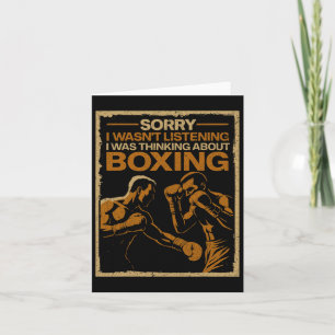 Ich hörte nicht zu, dass ich über Boxbox nachdacht Karte