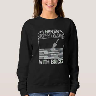 Ich hörte nie auf mit Bausteinen zu spielen Männer Sweatshirt