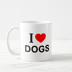 Ich ❤️ HUNDE ICH LIEBE HUNDE ICH HERZ HUNDE  TASSE