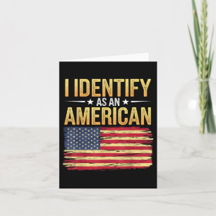 Ich identifiziere mich als amerikanische Flagge 4. Karte