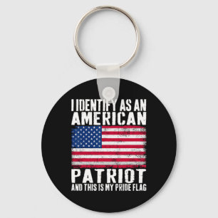 Ich identifiziere mich als amerikanischer Patriot, Schlüsselanhänger
