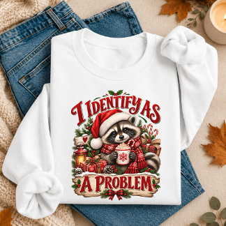 Ich identifiziere mich als ein Problem Lustiger We Sweatshirt