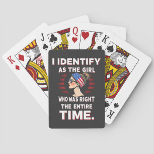 Ich identifiziere mich als Mädchen, das zur vollen Spielkarten
