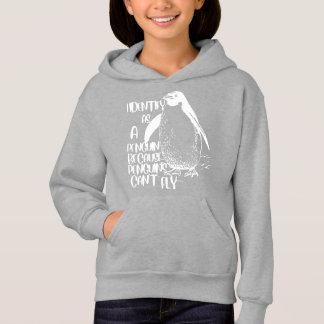 Ich identifiziere mich als Pinguin, weil Pinguine Hoodie
