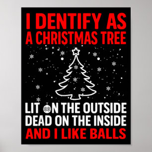 Ich identifiziere mich als Weihnachtsbaum, der auß Poster