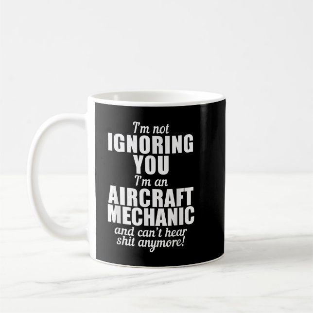 Ich ignoriere Sie nicht, ich bin ein Flugzeugmecha Kaffeetasse (Links)