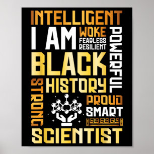 Ich Intelligenter Schwarzer Geschichte Stolzer Wis Poster