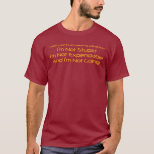 Ich interessiere mich nicht, wenn ich ein rotes T-Shirt