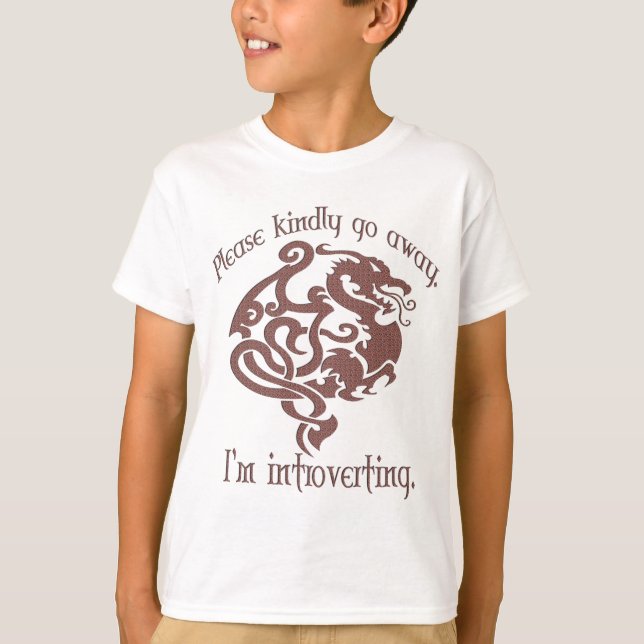 Ich introverting. T-Shirt (Vorderseite)