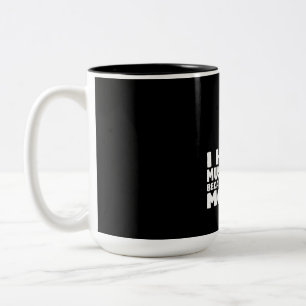 Ich jage Pilze, weil ich keine Rubel habe Zweifarbige Tasse