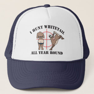 Ich jage Whitetail das ganze Jahr hindurch Truckerkappe