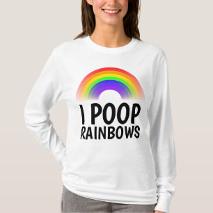 Ich kacke Regenbogen Lustige T-Shirts