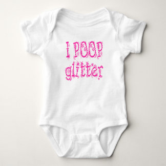 Ich Kackte Glitzer Pink Baby One Stück Strampler