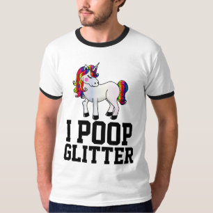 Ich KACKTE GLITZER UNICORN T - SHIRT T-SHIRTS