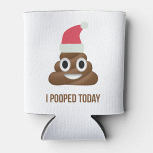 Ich Kackte heute Funny Brown Emoji Weihnachtshut Dosenkühler