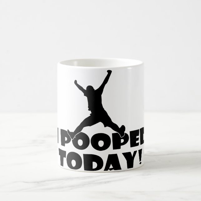 ICH KACKTE HEUTE humorvolle Tassen-populäre Kaffeetasse (Mittel)
