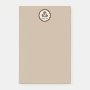 Ich Kackte heute lächelnd Emoticon Post-it-Notizen Post-it Klebezettel