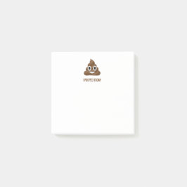 Ich kackte heute lächelnden Emoticon Post-it Klebezettel