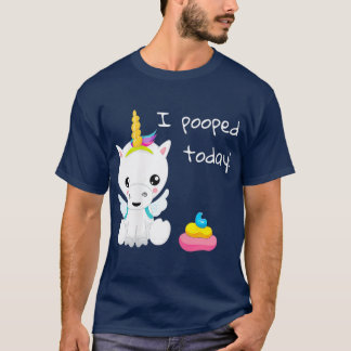 Ich kackte heute niedliches Einhorn T-Shirt