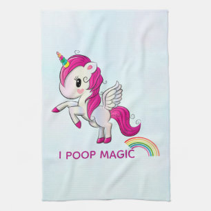 Ich Kackte Magic Funny Unicorn Sprichwort Geschirrtuch