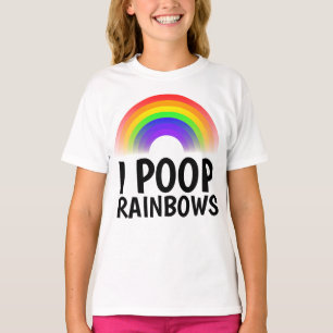 Ich KACKTE RAINBOWS Funny T - Shirt