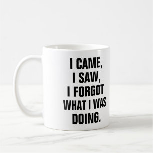 Ich kam, als ich sah, dass ich vergessen habe, was kaffeetasse