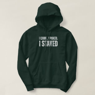 Ich kam. Ich kotzte. Ich blieb lustig Greenhorn-An Hoodie