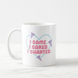 Ich kam, ich kümmerte mich, ich Charge Kaffee Tass Kaffeetasse