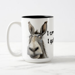 Ich kam, ich sah, ich bekam Angst Zweifarbige Tasse