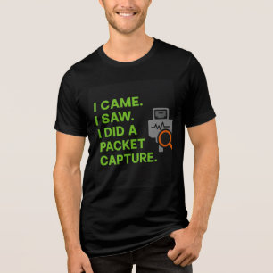 Ich kam, ich sah, ich machte eine Paketaufnahme Tri-Blend Shirt