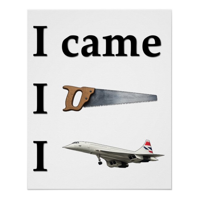 Ich kam, ich sah, ich… poster (Vorderseite)