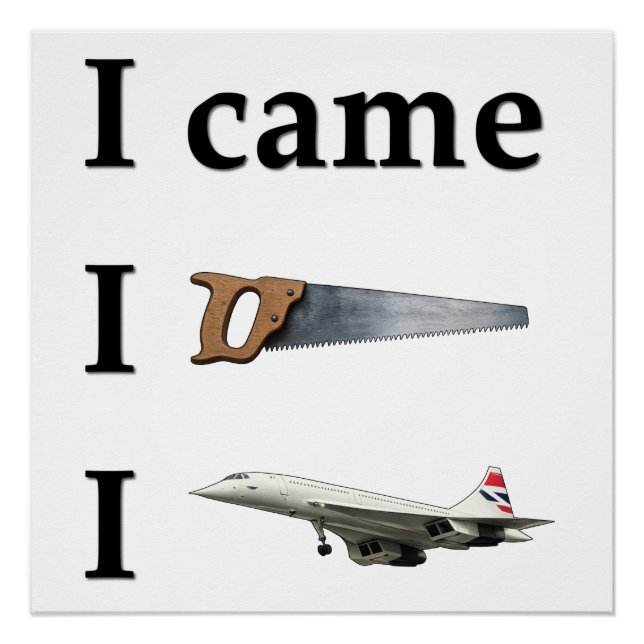 Ich kam, ich sah, ich… poster (Vorderseite)