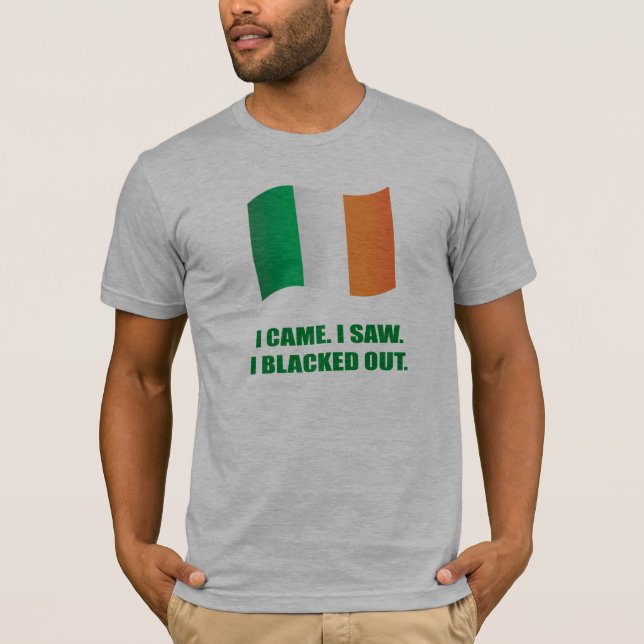 ICH KAM. ICH SAH. ICH SCHWÄRZTE HERAUS T-Shirt (Vorderseite)