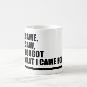Ich kam, ich sah, ich vergaß, wofür ich kam - lu kaffeetasse