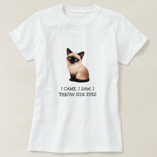 Ich kam, ich sah, ich warf Seitenblicke Lustiger S T-Shirt
