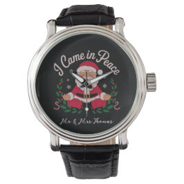 Ich kam in Peace Santa Cosmic Winter Vibes Armbanduhr