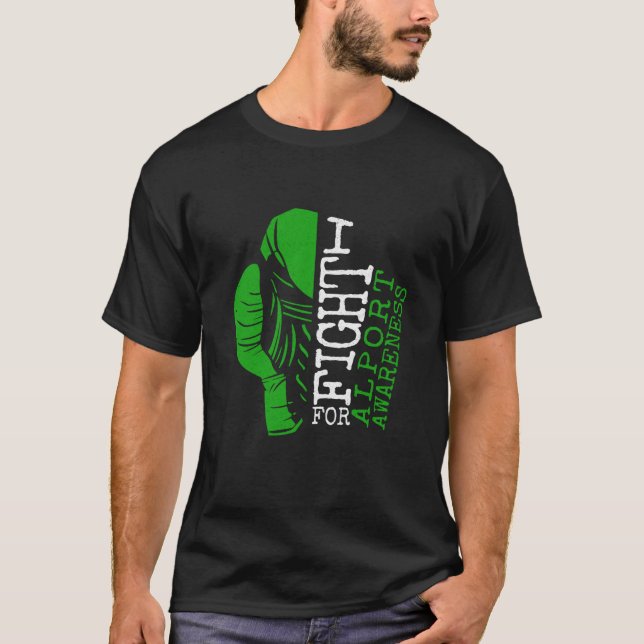 Ich kämpfe für Alport Awareness T-Shirt (Vorderseite)