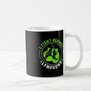 Ich kämpfe gegen Lymphomen Awareness Support Boxin Kaffeetasse