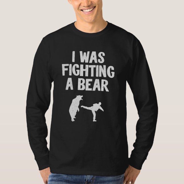 Ich kämpfte einen Bären nach der Operation Erholun T-Shirt (Vorderseite)