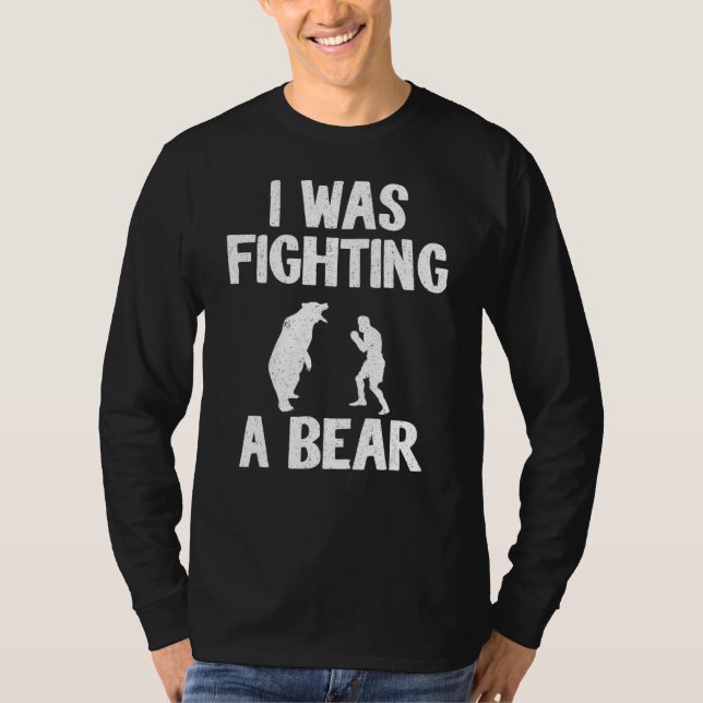 Ich kämpfte einen Bären nach der Operation Erholun T-Shirt (Vorderseite)