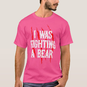 Ich kämpfte einen Bärenbrachen-Bären für Männer 1 T-Shirt
