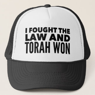 Ich kämpfte gegen das Gesetz und Torah Won Funny H Truckerkappe