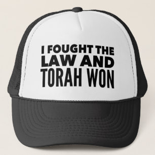 Ich kämpfte gegen das Gesetz und Torah Won Funny  Truckerkappe