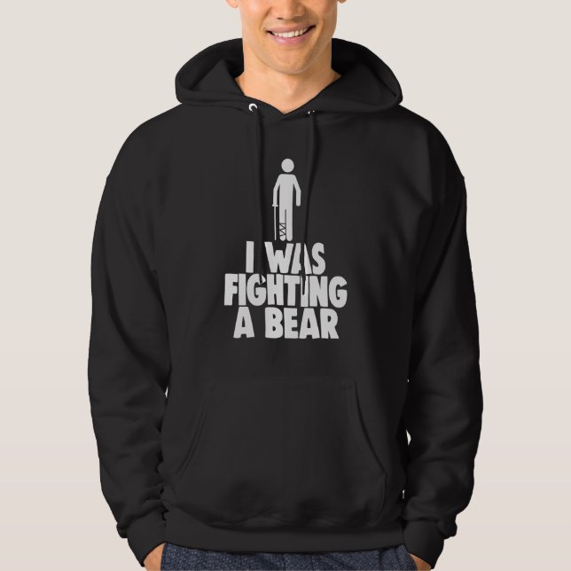Ich kämpfte gegen eine Bärenschweinerin Hoodie (Vorderseite)